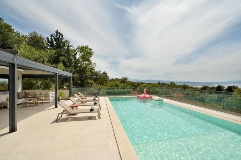 Chania Kreta, Chania: Luxuriöse Villa mit Meerblick und Gästestudio in Agios Matthaios zu verkaufen Haus kaufen